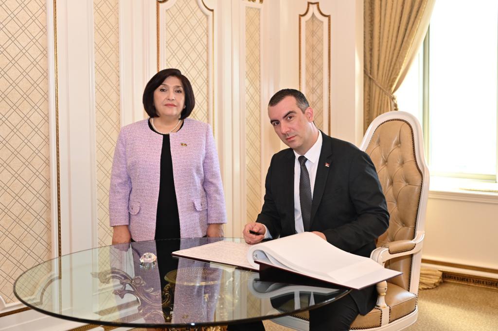 Milli Majlis Speaker Sahiba Gafarova Meets with Chairman of National Assembly of Republic of Serbia